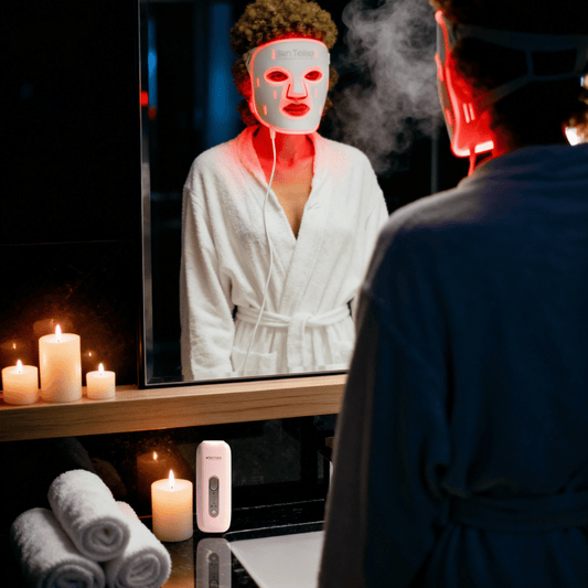 Skintekie LED Face Mask vs Omnilux Contour Face comparison